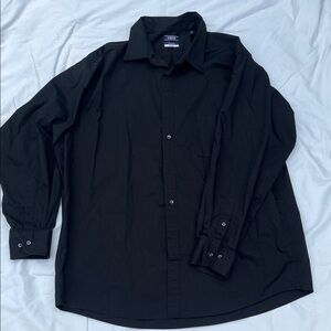 Izod Black Long Sleeve Men's Dress Shirt